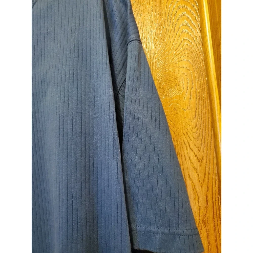 Shirt size XXL Men 's Geoffrey Beene Short Sleeve Blue pullover heavy Cotton Nic